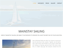 Tablet Screenshot of mainstaysailing.com